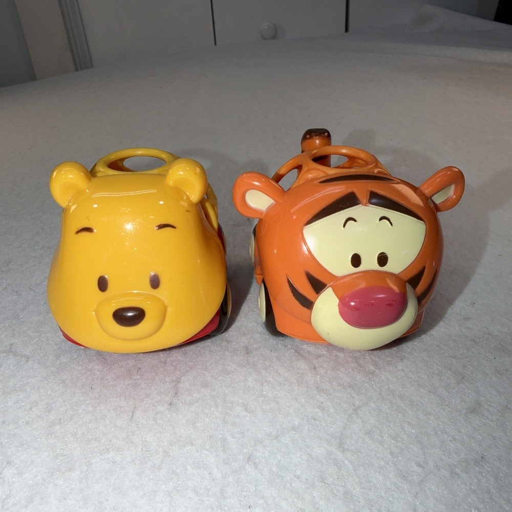 Disney Winnie The Pooh & Tigger‎ O Ball Rattle & Roll Cars Baby Toy Set